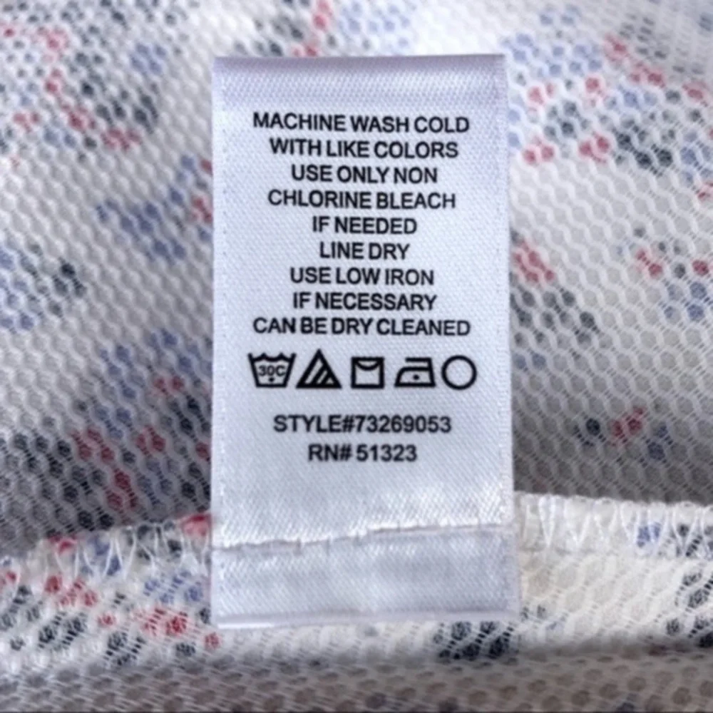 CeCe Mosaic NWT Cutout White Blue Fit & Flare Dress 👗